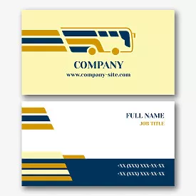 Transportation company business card template