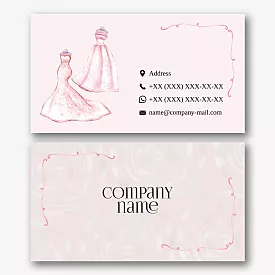 Wedding Salon business card template