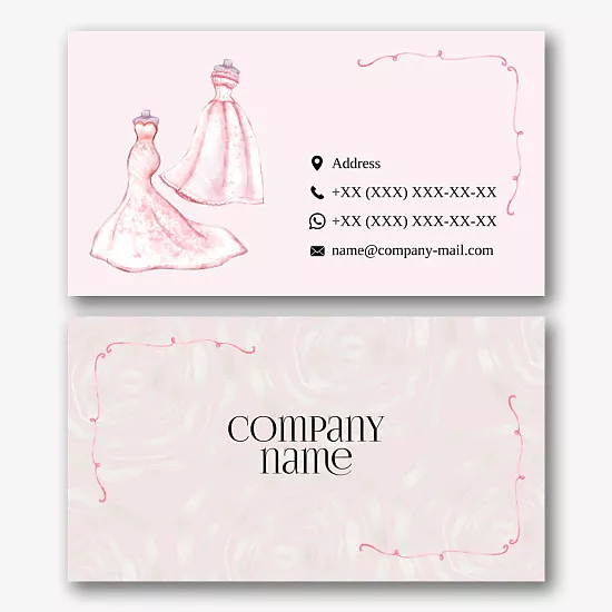 Wedding Salon business card template