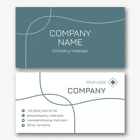 Template for a simple abstract business card