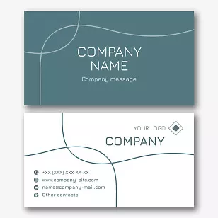 Template for a simple abstract business card