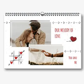 Calendar template for lovers