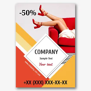 Shoe Store poster template