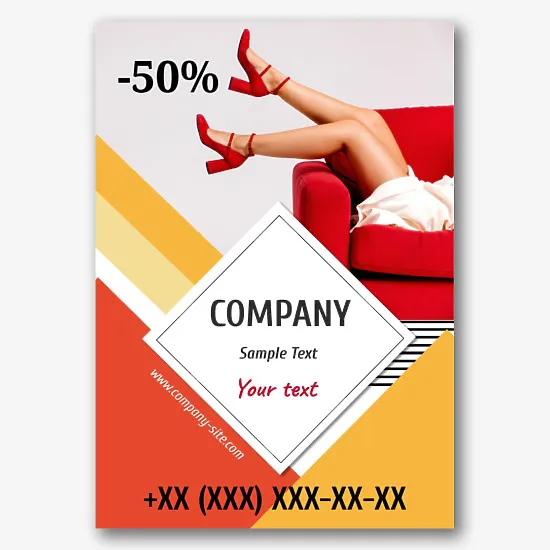 Shoe Store poster template