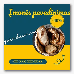 Kepyklų Reklamos Banerio Šablonas