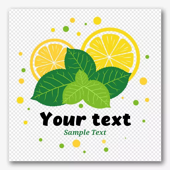 Mojito Bottle Label Template