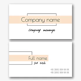 Abstract corporate business card template