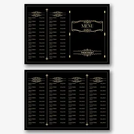 Szablon menu restauracji