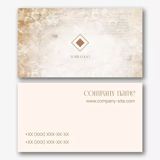 Vintage business card template
