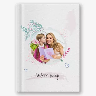 Szablon fotoksiążki zdjęcia mamy i córki