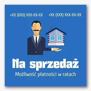 Szablon banera firmy zajmującej się nieruchomościami