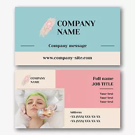 Beauty Studio business card template 