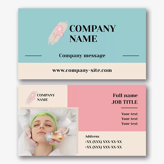 Beauty Studio business card template 