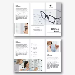 Optics store booklet template