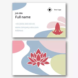 Meditation Instructor's business card template