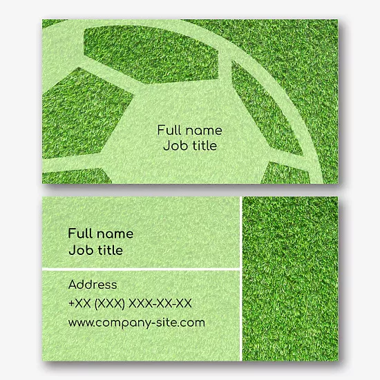 Football club business card template
