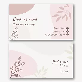 Gardener's business card template