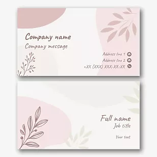 Gardener's business card template