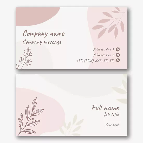 Gardener's business card template