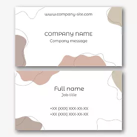 Abstract corporate business card template