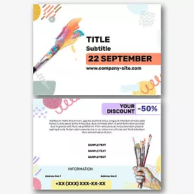 Art Exhibition Leaflet Template