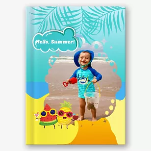 Summer Vacation photo book template
