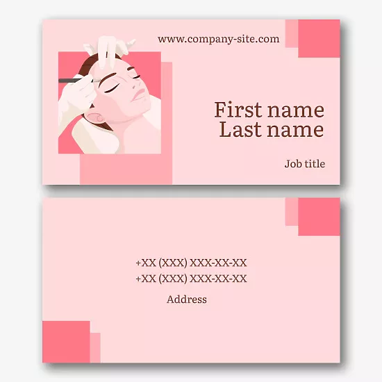 Permanent Makeup Master's business card template