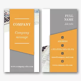 Accountant's business card template