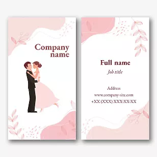 Wedding Agency business card template