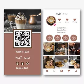 Barista business card template