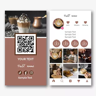 Barista business card template