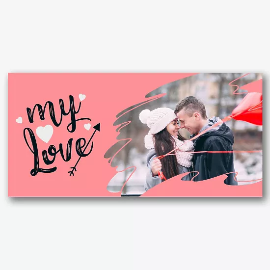 Romantiškas raštas spausdinimui ant puodelių