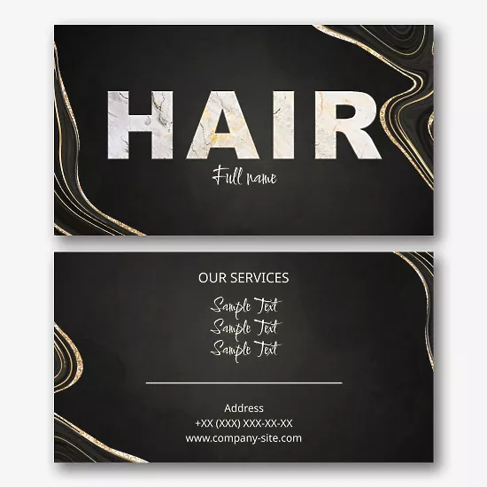 The colorist's business card template
