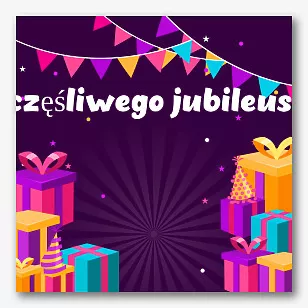 Szablon banera na rocznicę