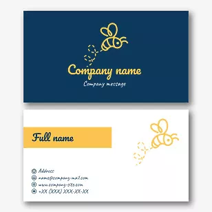 Beekeeper's business card template
