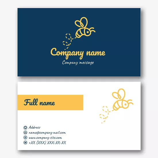 Beekeeper's business card template