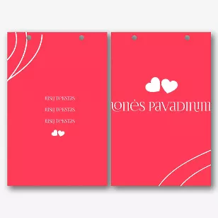 Valentino dienos Paketo Šablonas