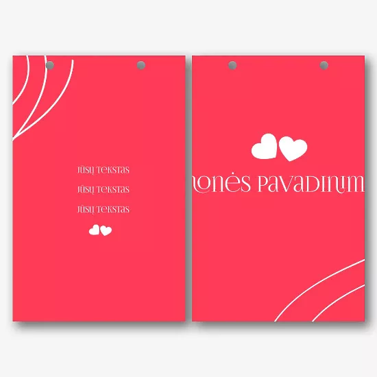 Valentino dienos Paketo Šablonas