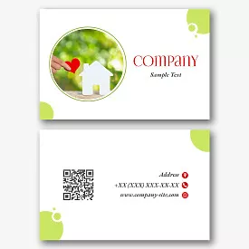 Insurance company business card template