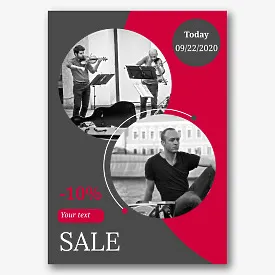 Music collective poster template