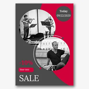 Music collective poster template