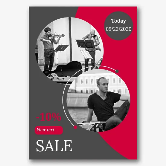 Music collective poster template