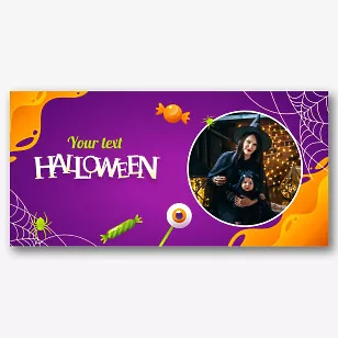 Mug template for the Halloween holiday