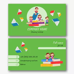 Private Elementary School Business Card Template