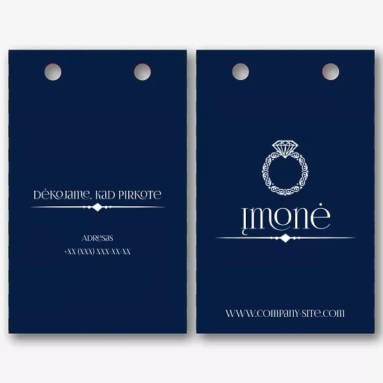 Juvelyrikos Parduotuvės Paketo Šablonas