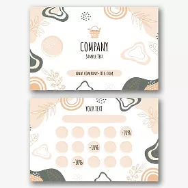 Discount bathhouse business card template 