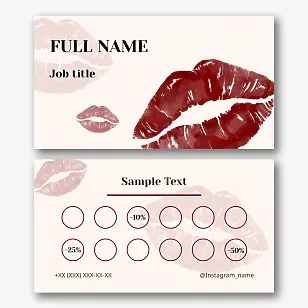 Permanent Makeup Master's business card template