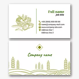 Bakery business card Template