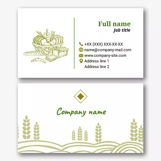 Bakery business card Template