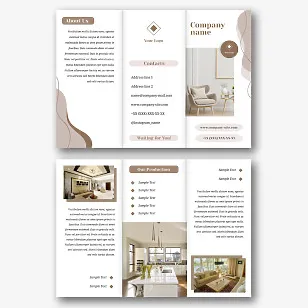 Furniture salon booklet template